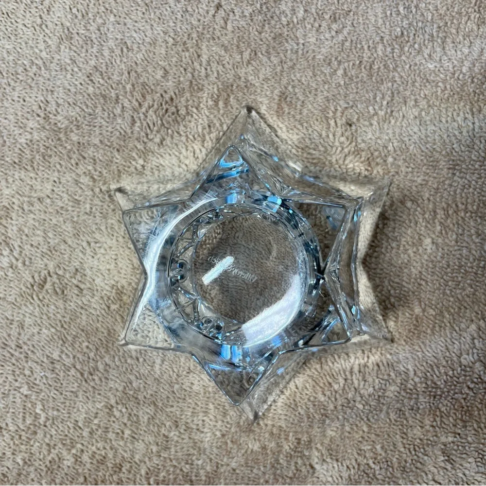 Crystal star shaped Votive Candle holder Villeroy‎ And Boch